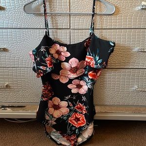Charlotte Russe Off the Shoulder Tank Bodysuit